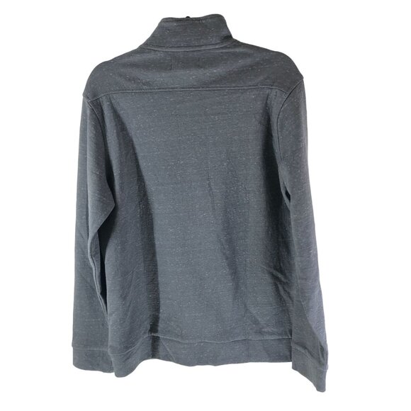 Fairlane Mens Grey Quarter-Zip Pullover Sweatshirt Size S - Picture 2 of 6
